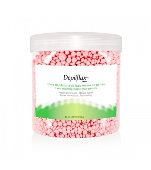 DEPILFLAX 100 Rožinis granulinis vaškas depiliacijai 600g