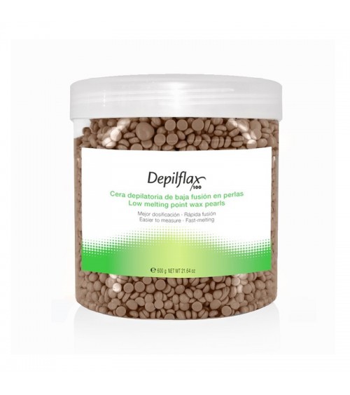 DEPILFLAX 100 Šokoladinis granulinis vaškas depiliacijai 600g