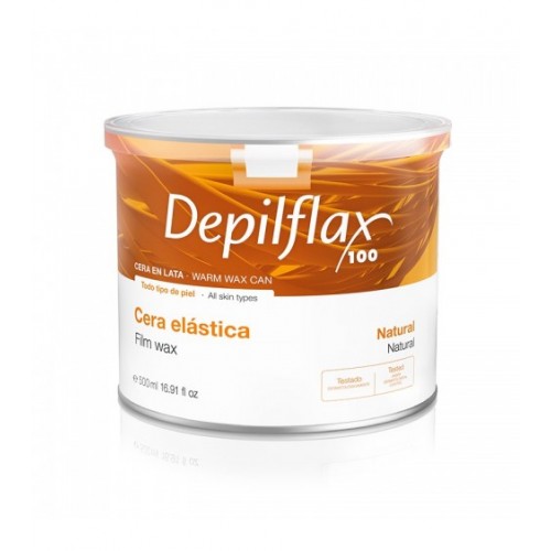 DEPILFLAX 100 ELASTIC NATURAL depiliacinis vaškas skardinėje 500ml