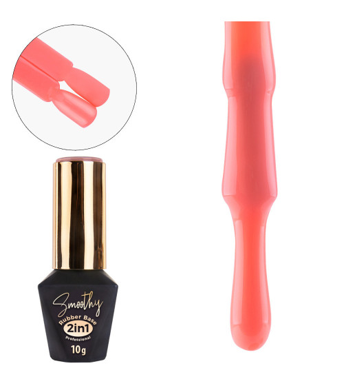 Bazė Rubber Base 2in1 Smoothy MollyLac Be Tempted 10ml Nr 5