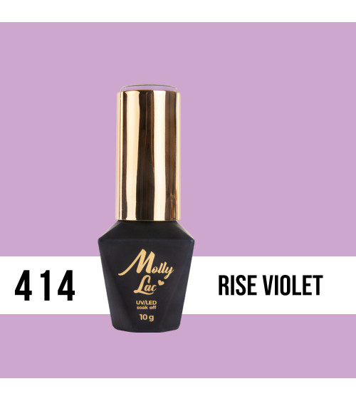 Gelinis nagų lakas MollyLac - Limited Edition Rise Violet 10ml Nr 414