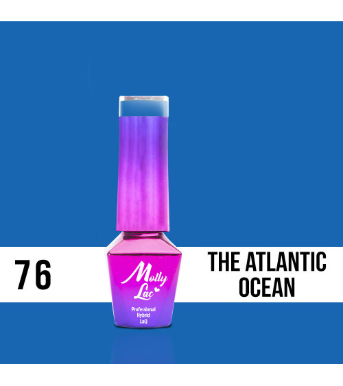 Gelinis nagų lakas Molly Lac - Women in Paradise - The Atlantic Ocean 5ml Nr 76