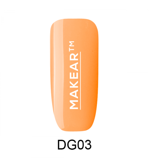 Gelinis nagų lakas Makear - French Orange - Sweet&Tasty DG03 8ml