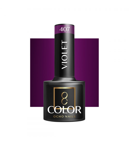 Hibridinis gelinis lakas OCHO NAILS violet 407 5ml