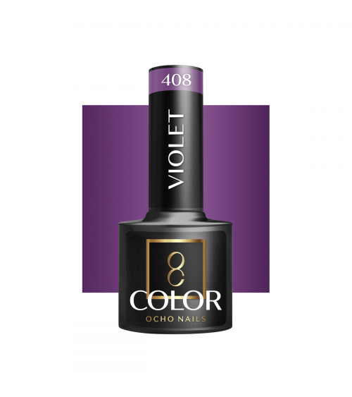 Hibridinis gelinis lakas OCHO NAILS violet 408 5ml